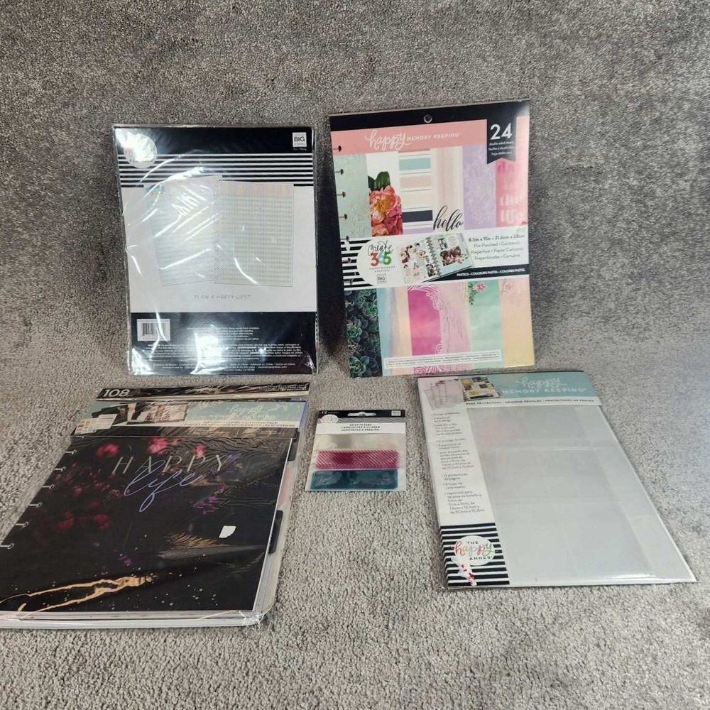 The Happy Planner Memory Keeping Bundle Big Extension Pack Paper Tabs New OS